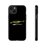 Yellow C8 Z06 Phone Case for Chevy Fans, Tough Protective Cover