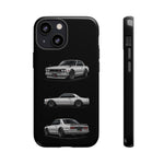 Silver Hakosuka Skyline Classic Sports Car Tough Phone Case for JDM Fans