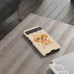Golden Retriever Heart Eyes Kawaii Pet Dog Art Tough Phone Case
