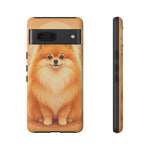 Pomeranian Tiny Fox Fluffy Art Tough Phone Case