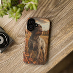 German Wirehaired Pointer Autumn Art Tough Phone Case