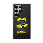 C7 Z06 Phone Case Featuring Yellow Chevy Supercar Artwork