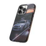Skyline GT-R R34 White Nurburgring Speed Art Tough Phone Case