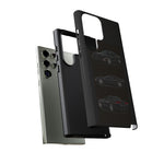 Black C5 Corvette Sports Car Phone Case Tough Multi View Print