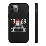 1969 Camaro SS American Flag Tough Phone Case Cover Gift Art