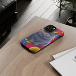 British Shorthair Round Pop Art Tough Phone Case