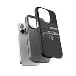 Black Z28 Camaro Phone Case Muscle Car American Flag Tough Cover