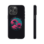 Great Dream Wave Circular Badge Vaporwave Phone Case – Japanese Aesthetic