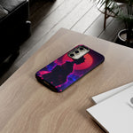 Neon Geisha Silhouette Phone Case | Tough Cover