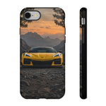 C8 Z06 Corvette Phone Case, Yellow Mountain Dusk Cover, Gift