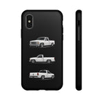 Chevy 1500 OBS Truck Phone Case White, Three-View Vector Cover