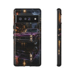 67 GTO Phone Case Purple, Rainy City Night Muscle Car Tough Cover