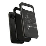 1955 Chevy Bel Air Black Tough Phone Case for Antique Car Fans