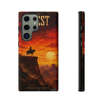 Western Sunset Cowboy Phone Case | Rugged Protective Cover