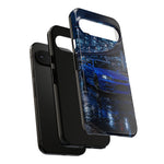 Skyline GT-R R34 Bayside Blue Tokyo Night Art Tough Phone Case
