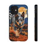 Blue Heeler Australian Cattle Dog Art Tough Phone Case