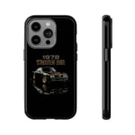 1978 Trans Am Phone Case Featuring Black Firebird Muscle Car Artwork
