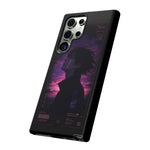 Melancholy Data Poster Phone Case, Glitch Anime Sky Tough Cover