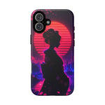 Neon Geisha Silhouette Phone Case | Tough Cover