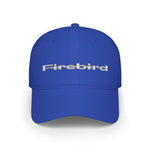 Firebird Chrome Script Low Profile Dad Hat Vintage Car Style Classic Auto Cap