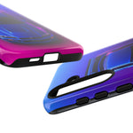 R34 Skyline Phone Case, Blue Top-Down Duotone Gradient Cover