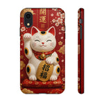 Maneki Neko Lucky Cat Art Tough Phone Case