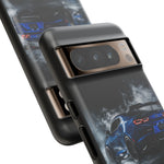Camaro ZL1 Phone Case, Blue Track Smoke Studio Cover