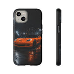 Orange C6 Neon Car Meet Tough Phone Case