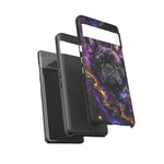 French Bulldog Galaxy Marble Art Tough Phone Case