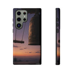Temple Bell Sunset Phone Case Japan Zen Tough Case