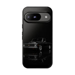 Black Classic C10 Truck Phone Case | Vintage Pickup Reflection, Minimal Auto Design