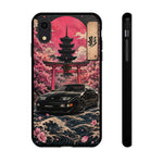 Black 300ZX Phone Case, Cherry Blossom Torii Art Tough Cover