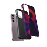 Neon Geisha Silhouette Phone Case | Tough Cover