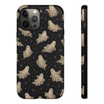 Vintage Ghost Pattern phone case | Halloween spooky stars design