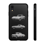 Silver Sting Ray Classic Corvette Phone Case Tough Multi View