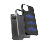 Blue 180SX JDM Sports Car Phone Case Tough Multi View
