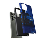 Blue Mustang Art Phone Case, GT500 American Muscle Car Tough Cover for Men