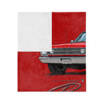 1966 Belvedere Convertible Blanket | Classic Red Muscle Car Throw