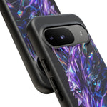 Holographic Wolf Phone Case, Fractured Prism Iridescent Cover
