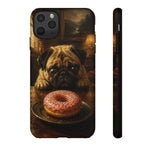 Pug Donut Dilemma Tough Phone Case