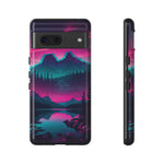 2 Rounds Canada Retina Artwork Vaporwave Phone Case – Landscape Aesthetic