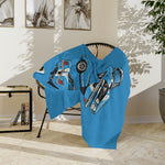 1965 GT Fastback Pony Car throw blanket | Classic Mustang illustrations