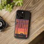 Silverado sunset truck Phone Case | Retro pickup silhouette