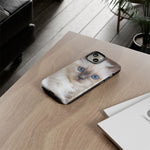Ragdoll Kitten Phone Case, Blue Eyes Macro Portrait Cover, Gift