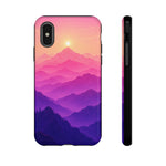 Pastel Mountain Haze Vaporwave Art Tough Phone Case