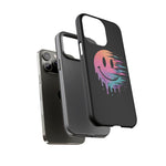 Melting Glitch Smiley Face Phone Case Trippy Tough Case