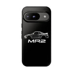 MR2 White Side Silhouette JDM Tough Phone Case Cover Gift