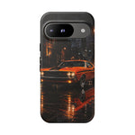 Challenger RT Phone Case, Rainy City Night Muscle Car Tough Cover