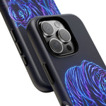 Neon Blue Tiger phone case | tough protective cover