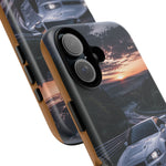Skyline GT-R R34 White Nurburgring Speed Art Tough Phone Case